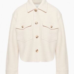 Aritzia Wilfred Free Ganna Cropped Shirt Jacket